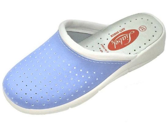 Immagine di CIABATTE UNISEX Tg.36/41 - 12pz SANICOLOR CELESTE PS51104