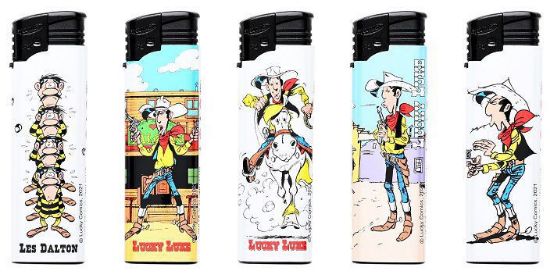 Immagine di ACCENDINO ATOMIC ELETTRONICO 50pz LUCKY LUKE LIMITED EDITION - RICARICABILE