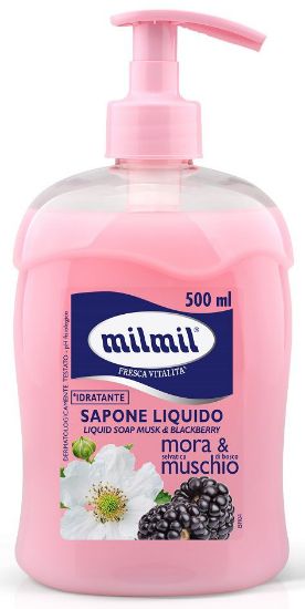 Picture of SAPONE LIQUIDO MILMIL 1pz 500ml MORA & MUSCHIO - DISPENSER