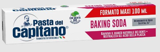 Immagine di DENTIFRICIO PASTA DEL CAPITANO 100ml BAKING SODA - ALITO FRESCO