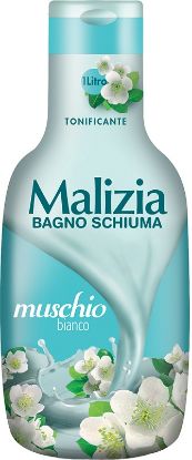 Immagine di BAGNOSCHIUMA MALIZIA MUSCHIO BIANCO  1000ml  1pz - C12