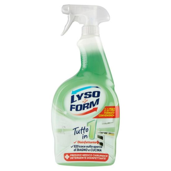 Picture of DETERGENTE DISINFETTANTE LYSOFORM SUPERFICI TUTTO IN 1 SPRAY 750ml 1pz