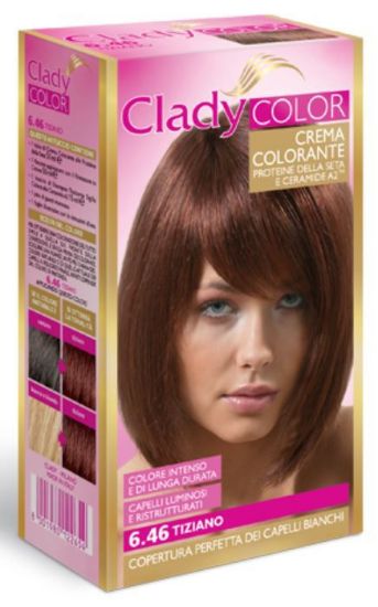 Picture of TINTA CREMA COLORANTE CAPELLI CLADY 1pz 6.46 ROSSO TIZIANO