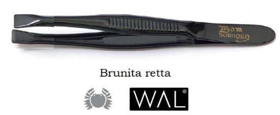 Immagine di PINZA PINZETTA BRUNITA 306R RETTA 1pz WAL