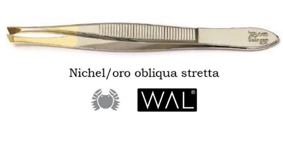 Picture of PINZA PINZETTA NICHEL ORO 321 OBLIQUA STRETTA 1pz WAL