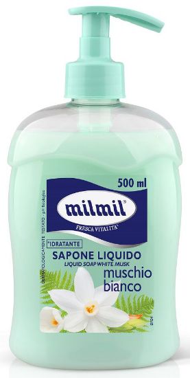 Picture of SAPONE LIQUIDO MILMIL 1pz 500ml MUSCHIO BIANCO - DISPENSER