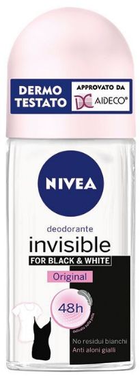 Picture of DEODORANTE NIVEA ROLL-ON BLACK WHITE 50ml DONNA