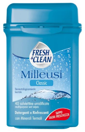 Picture of SALVIETTE FRESH CLEAN TRAVEL CLASSIC 40pz MILLEUSI CONF.RIGIDA