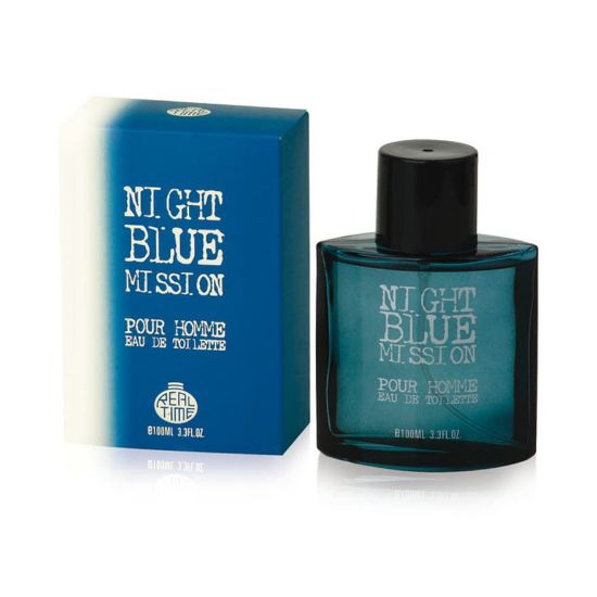 Picture of PROFUMO SOLE UOMO 100ml NIGHT BLUE MISSION FOR MEN