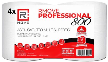 Immagine di CARTA PULITUTTO MAXI ROTOLO 2pz PROFESSIONAL 800 STRAPPI 2VELI pura cellulosa