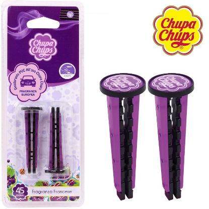 Immagine di DEODORANTE AUTO CHUPA CHUPS CLIPS 1pz 5ml UVA