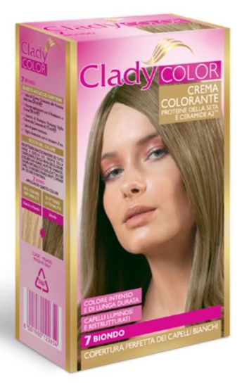 Picture of TINTA CREMA COLORANTE CAPELLI CLADY 1pz 7 BIONDO