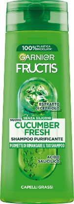 Immagine di SHAMPOO FRUCTIS 250ml CUCUMBER FRESH 1pz GRASSI  - C12