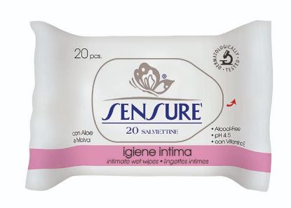 Picture of SALVIETTE SENSURE' AZZURRE 20pz IGIENE INTIMA