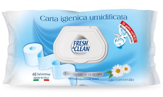 Picture of SALVIETTE FRESH CLEAN CARTA IGIENICA POP 48pz UMIDIFICATA