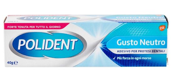 Picture of POLIDENT ADESIVO 40 FREE AZZURRO NEUTRO