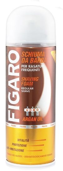 Immagine di SCHIUMA DA BARBA FIGARO 400ml 1pz ARGAN MARRONE