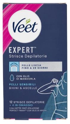 Immagine di DEPILAZIONE VEET STRISCE BIKINI ASCELLE x16 SENSIBILE