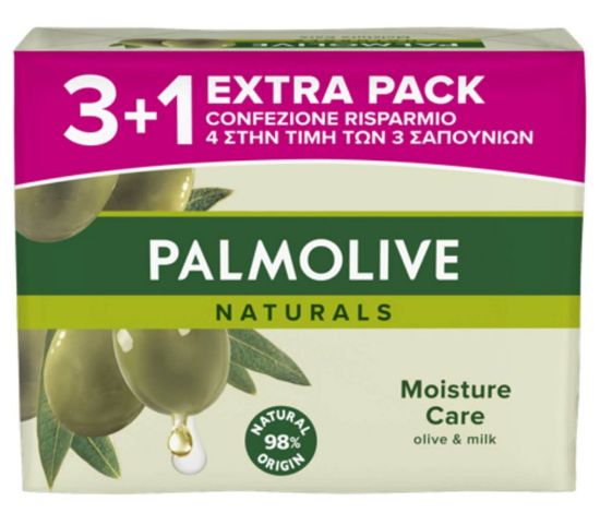 Immagine di SAPONE SOLIDO PALMOLIVE 3+1pz  OLIVA VERDE