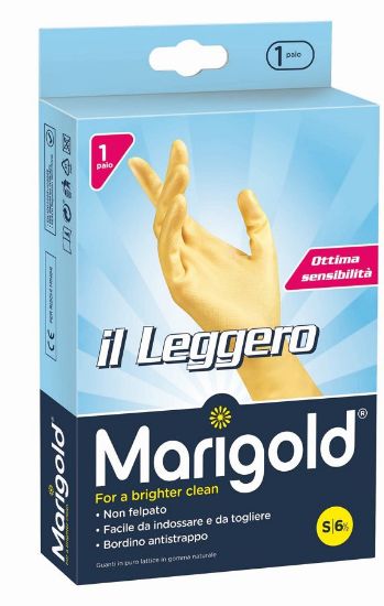 Immagine di GUANTI GOMMA LEGGERO 1pz MIS. 6,5 Tg.S - MARIGOLD