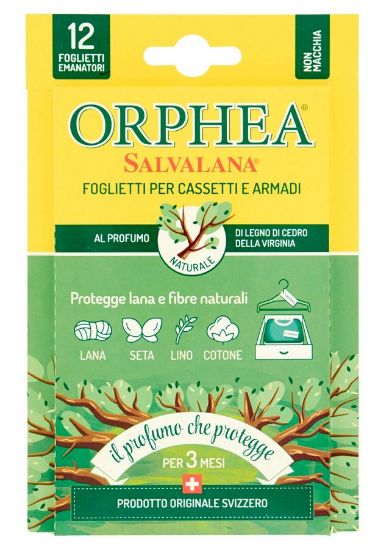 Picture of PROFUMATORE ORPHEA SALVA CASSETTI ARMADI 1x12pz LEGNI