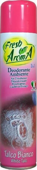 Immagine di PROFUMATORE SPRAY AMBIENTE FRESH AROMA 1pz 300ml TALCO BIANCO