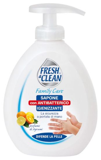 Immagine di SAPONE LIQUIDO FRESH CLEAN 300ml IGIENIZZANTE CON ANTIBATTERICO 1pz - C12