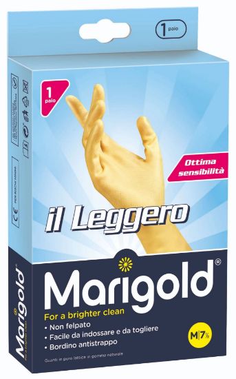 Immagine di GUANTI GOMMA LEGGERO 1pz MIS. 7,5 Tg.M - MARIGOLD