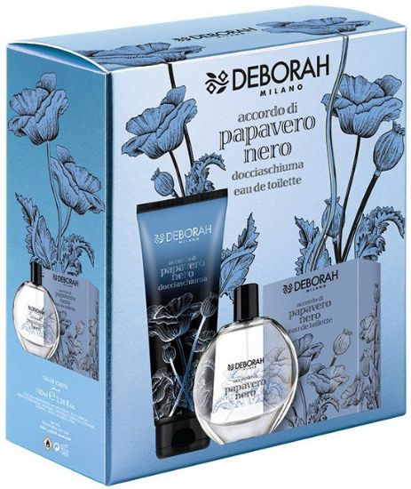 Picture of COFANETTO DEBORAH COF ACCORDO PAPAVERO NERO EDT 100+DOC 250 C3