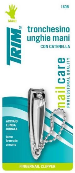 Immagine di TAGLIAUNGHIE TRIM MANI 1pz Blister con catena