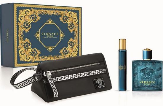 Picture of COFANETTO VERSACE 100 ml + DOCCIASCHIUMA 100ml + TROUSSE 1pz EROS HOMME