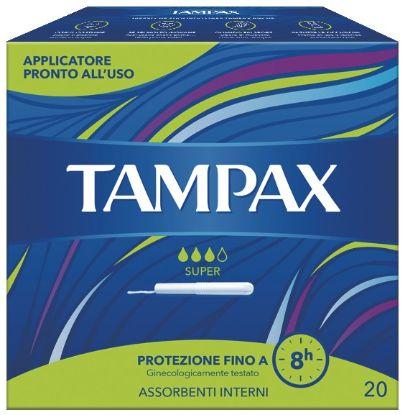 Picture of ASSORBENTI INTERNO TAMPAX SUPER 20pz VERDE