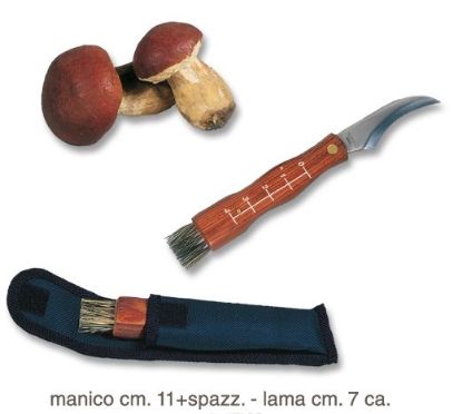 Immagine di COLTELLO FUNGHI 1pz CON SPAZZOLA E FODERO