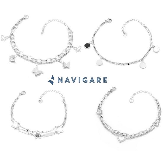 Picture of BRACCIALE DONNA NAVIGARE 4pz + SCATOLA REGALO (promo)