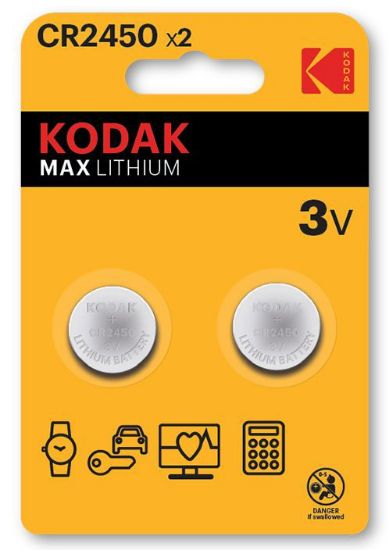 Immagine di PASTIGLIE KODAK 2450 3v 1 x2pz - LITHIUM