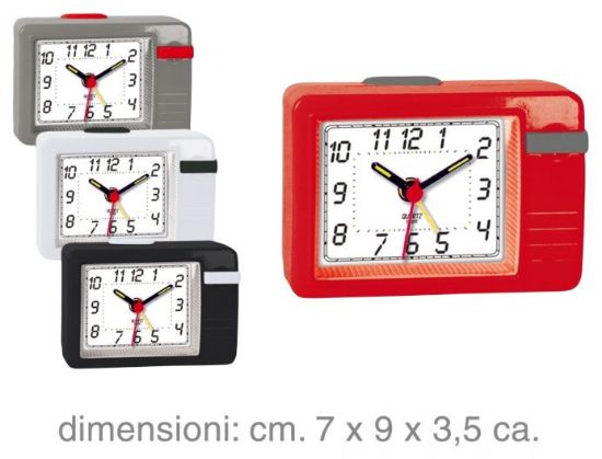 Picture of OROLOGIO SVEGLIA BRICK 1pz COLORI ASSORTITI