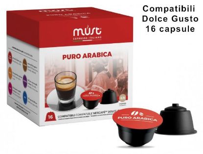 Picture of CAFFE CAPSULE DG 16pz ARABICA PURA - (compatibile Dolce Gusto) MUST