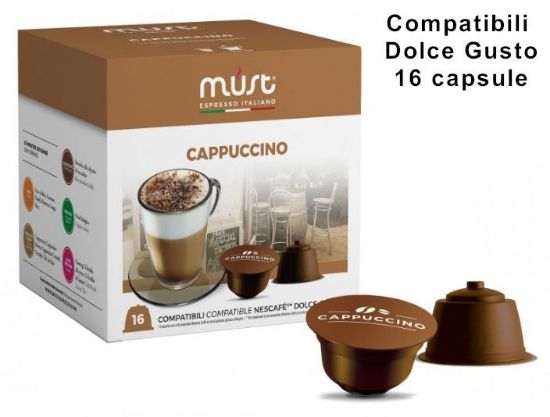 Picture of CAFFE CAPSULE DG 16pz CAPPUCCINO - (compatibile Dolce Gusto) MUST