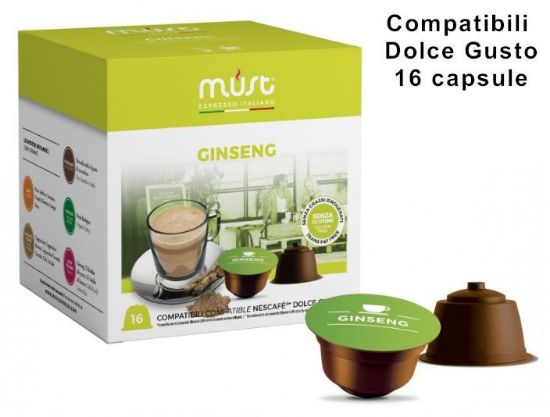 Immagine di CAFFE CAPSULE DG 16pz GINSENG - (compatibile Dolce Gusto) MUST