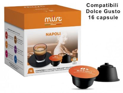 Immagine di CAFFE CAPSULE DG 16pz NAPOLI - (compatibile Dolce Gusto) MUST