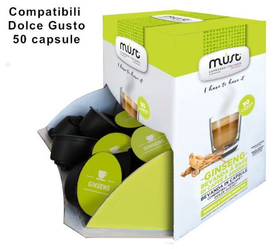 Immagine di CAFFE CAPSULE DG 50pz GINSENG - (compatibile Dolce Gusto) MUST