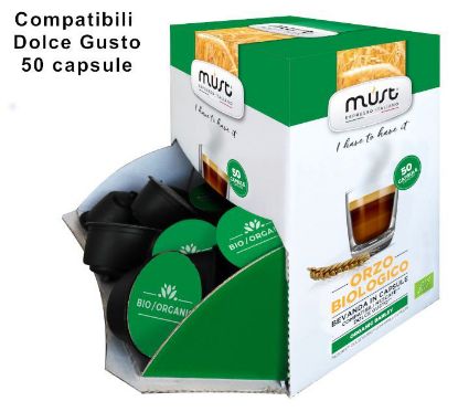 Picture of CAFFE CAPSULE DG 50pz ORZO BIO - (compatibile Dolce Gusto) MUST