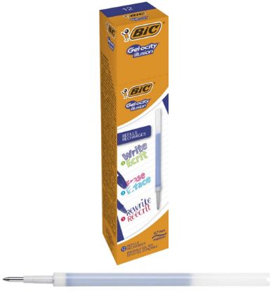 Picture of PENNA REFIL BIC GELOCITY ILLUSION 12pz BLU CANCELLABILE