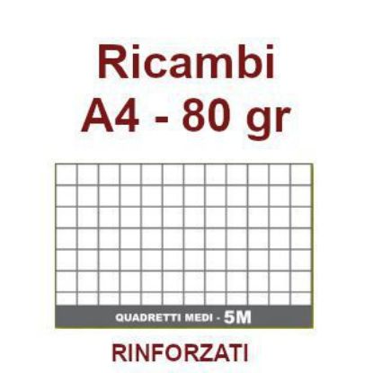 Picture of RICAMBI A4 80gr 5mm RINFORZATI 40f