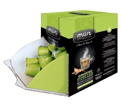 Picture of CAFFE CAPSULE NP 100pz GINSENG - (compatibile Nespresso) MUST