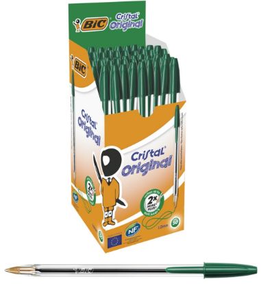 Immagine di PENNA SFERA BIC CRISTAL CLASSIC 50pz VERDE