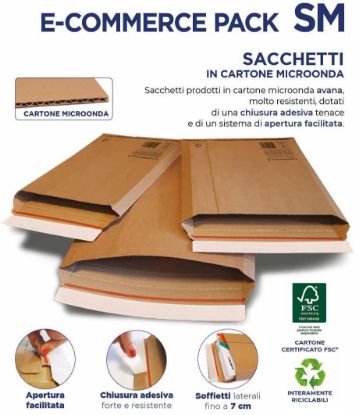 Picture of SCATOLE BUSTA SPEDIZIONE 215x300x50 IN CARTONE MICROONDA 25pz