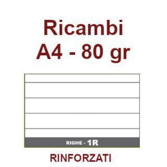 Immagine di RICAMBI A4 80gr 1R RINFORZATI 40f