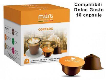 Picture of CAFFE CAPSULE DG 16pz CORTADO - (compatibile Dolce Gusto) MUST