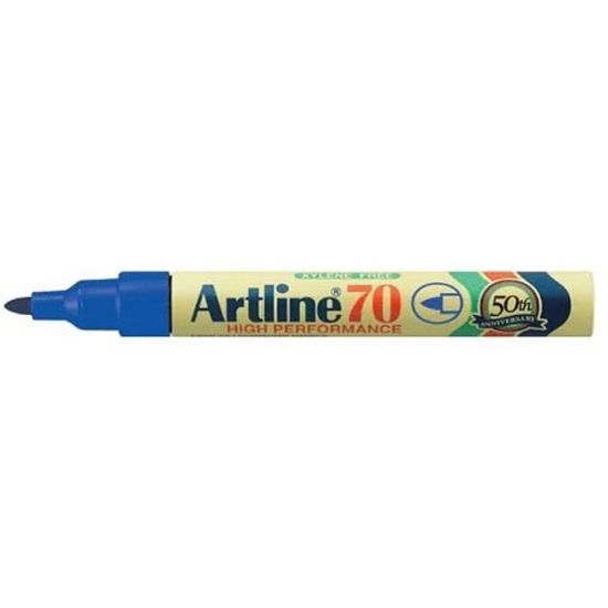 Picture of MARCATORE ARTLINE 70 12pz BLU P.TONDA INDELEBILE